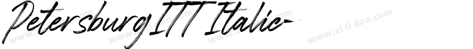 PetersburgITT Italic字体转换